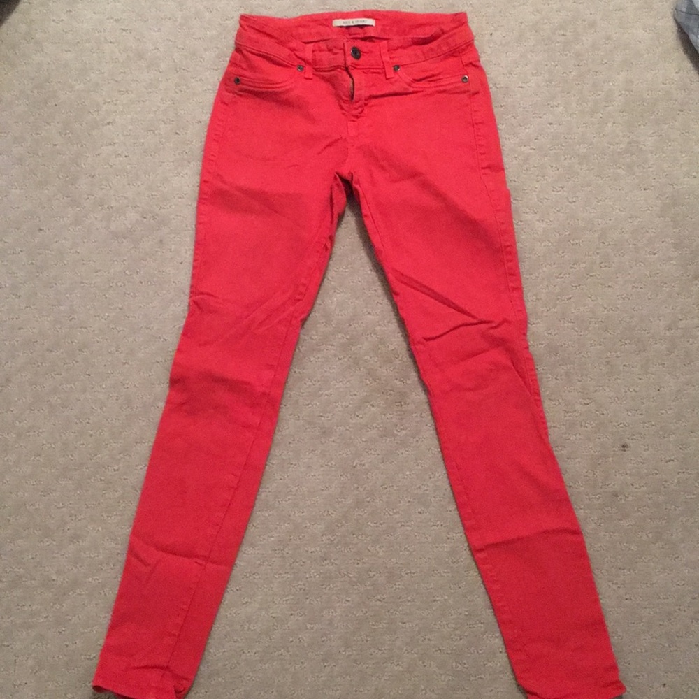 Rich & Skinny Red Skinny Jeans size 25